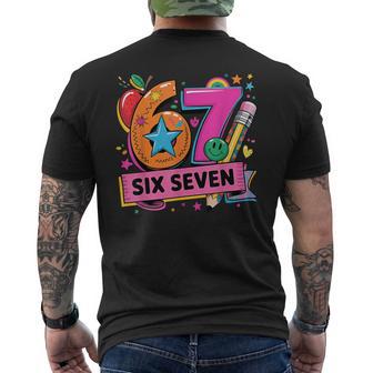 67 Days School 67 Six Seven Teachers Students Meme Men's Back Print T-Shirt | Mazezy