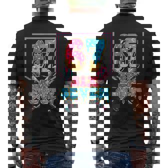 67 Ice Cream Drip Baseball Six Seven For Boy Kid Men's Back Print T-Shirt | Mazezy