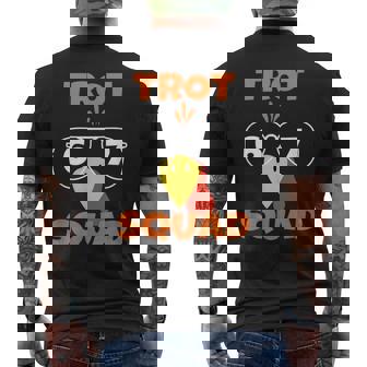 67 Meme Thanksgiving Turkey Trot Squad Running Six Seven Men's Back Print T-Shirt | Mazezy