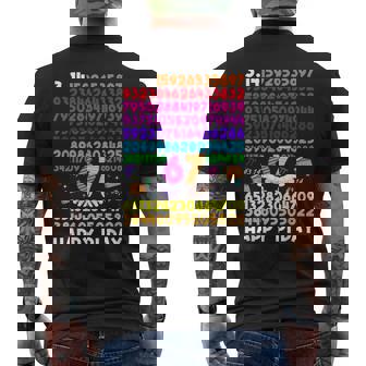 67 Pi Day 314 Pi Six Seven Math Teachers Happy Pi Day Boys Men's T-shirt Back Print | Seseable UK