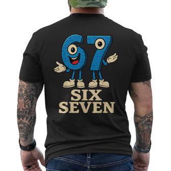 67 Six Seven 6-7 Italian Brainrot Gaming Meme Men's T-shirt Back Print - Thegiftio UK