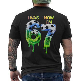 67 Soccer For Boys Birthday 67 Soccer 67 Men's T-shirt Back Print - Thegiftio UK