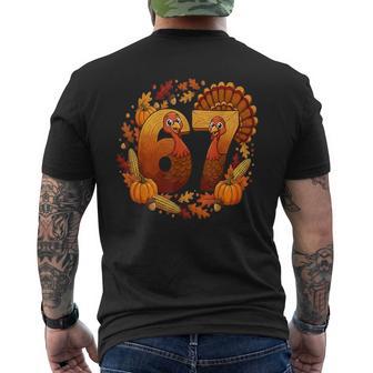 67 Thanksgiving Turkey Thanksgiving 67 Men's T-shirt Back Print - Thegiftio UK