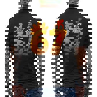 67 Thanksgiving Turkey Thanksgiving 67 Turkey Men's Back Print T-Shirt | Mazezy