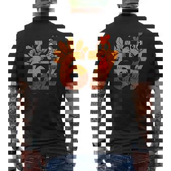 67 Thanksgiving Turkey Thanksgiving 67 Turkey Men's Back Print T-Shirt | Mazezy