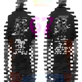 67 シックスセブン 6-7 面白いイタリアンブレインロットゲームスラングミーム メンズTシャツ バックプリント - Kawaiitshirt