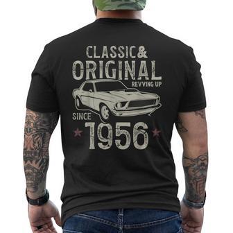 70° Compleanno 1956 Auto D'epoca T-shirt da uomo con stampa posteriore - Novitaregali