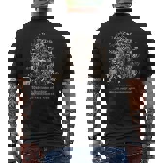 70周年だよ！70頭集合セピア 長袖tシャツ メンズTシャツ バックプリント - Kawaiitshirt