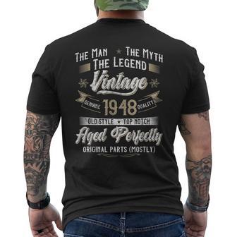 78 歳の誕生日プレゼント ヴィンテージ 1948 男性 面白い 78 歳 1948 メンズTシャツ バックプリント - Kawaiitshirt