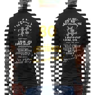 80 Geburtstag Als Gott Michor 80 Jahrenchuf T-Shirt mit Rückendruck - Geschenkecke