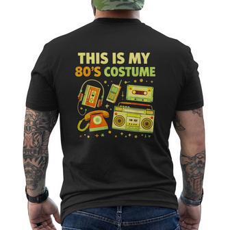 This Is My 80S Costume Rétro Humoristique Tech Années 80 T-shirt imprimé au dos - Cadeauxyz