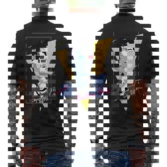 80年代テナントレトロタイムトラベラーsfファン。 長袖tシャツ メンズTシャツ バックプリント - Kawaiitshirt