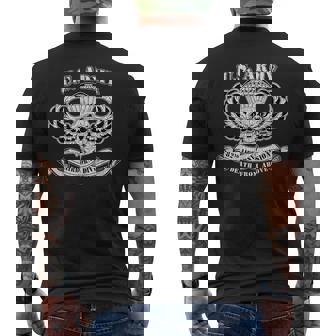 82Nd Airborne Division Paratrooper Veteran Fort Bragg Men's T-shirt Back Print | Mazezy