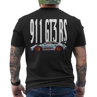 911 Gt3 Rs レーシングカー ヴィンテージ ミームコイン メンズTシャツ バックプリント - Kawaiitshirt