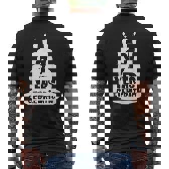 91年のお祝い イベント 記念日 誕生日 メンズTシャツ バックプリント - Kawaiitshirt