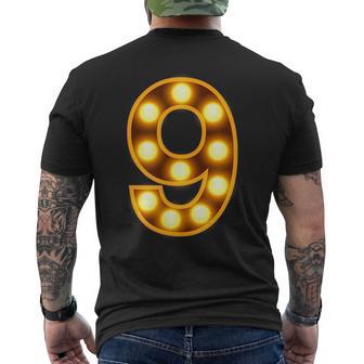 9周年記念 9回目 結婚9周年記念 メンズTシャツ バックプリント - Kawaiitshirt