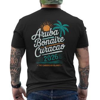 Abc Islands Aruba Bonaire Curaçao Cruise Vacation 2026 Men's T-shirt Back Print - Monsterry