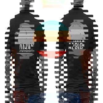 Abu Dhabi United Arab Emirates City Trip Men's Back Print T-Shirt | Mazezy