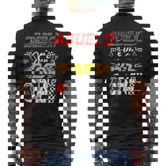 Abuelo Of The Fast One 1St Birthday Race Car Family Men's Back Print T-Shirt | Mazezy