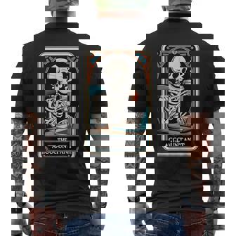 The Accountant Tarot Card Accounting CPA Bookkeeper Men's Back Print T-Shirt | Mazezy