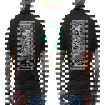 The Accountant Tarot Card CPA Accounting Tax Bookkeeper Men's Back Print T-Shirt | Mazezy