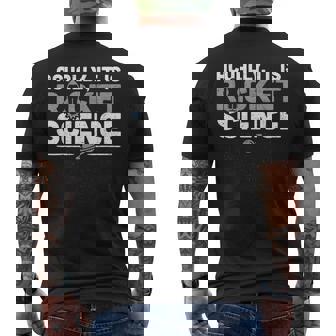 Actually IT Is Rocket Science Men's Back Print T-Shirt | Mazezy