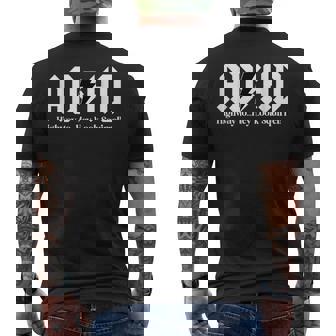 ADHD Freeway To Hey Squirrel Men's Back Print T-Shirt | Mazezy