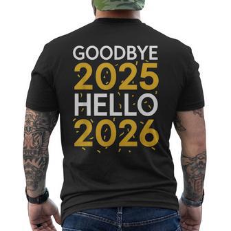 Adiós 2025 Hello 2026 Año Nuevo 2026 Camiseta Hombre Estampado Espalda - Regaloses