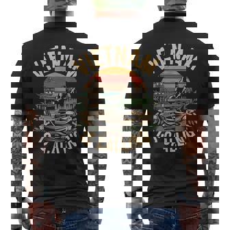 Adventure Lover Travel To Southeast Asia Retro Vietnam Men's T-shirt Back Print | Mazezy