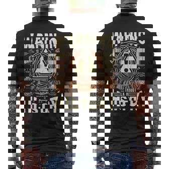 Advertencia Me Gusta Hablar De Historia Historiador De S Camiseta Hombre Estampado Espalda - Regaloses