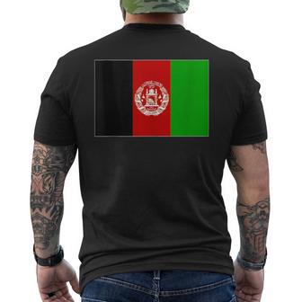 Afghanistan Afghani Flag Tank Top Men's Back Print T-Shirt | Mazezy