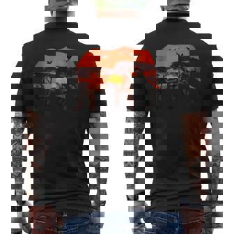 Africa Nature & Safari Savannah Landscape Elephant Tank Top Men's Back Print T-Shirt | Mazezy