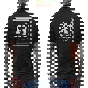 Ah The Element Ofurprise cience Periodic Table メンズTシャツ バックプリント - Kawaiitshirt