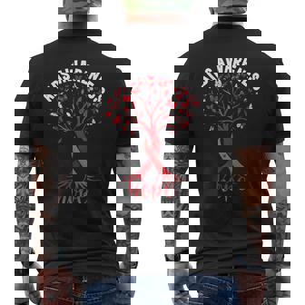 AIDSHIV Awareness World Aids Day Red Ribbon Hope Fight Men's Back Print T-Shirt | Mazezy