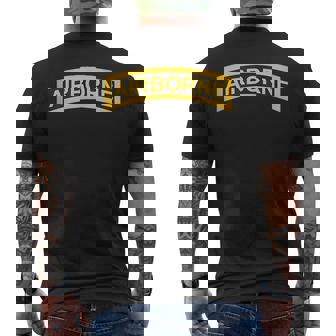 Airborne Vietnam War Tab Infantry Division Air Army Military Tank Top Men's Back Print T-Shirt | Mazezy