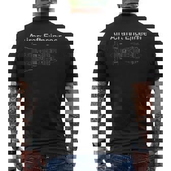 Aircraft Aviation Engineer Cool Men's Back Print T-Shirt | Mazezy