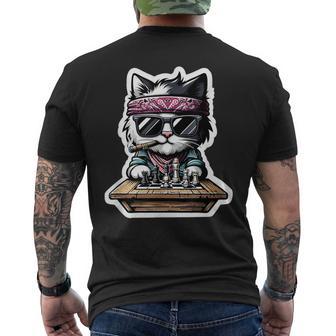 Ajedrez Gato Ajedrez Mate Divertido Gatos Ajedrez Camiseta Hombre Estampado Espalda - Regaloses