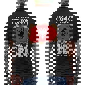 Albanian Flag It's In My DNA Albania Men's Back Print T-Shirt | Mazezy