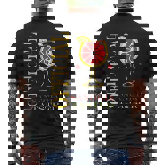 Alcohol Officialangria Taster Drinkangria メンズTシャツ バックプリント - Kawaiitshirt