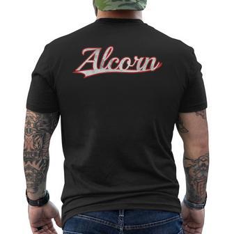 Alcorn Mississippi Delta Vintage Varsity Throwback Style Men's Back Print T-Shirt | Mazezy