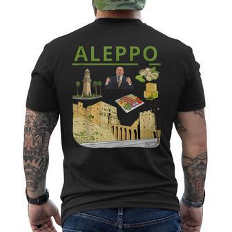 Aleppo Syria Heritage Icons Citadel & Culture Art Tank Top Men's Back Print T-Shirt | Mazezy