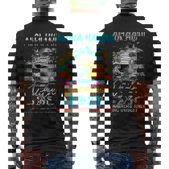 Aloha Hawaii Family Vacation 2025 Matching Group Summer Men's T-shirt Back Print | Mazezy
