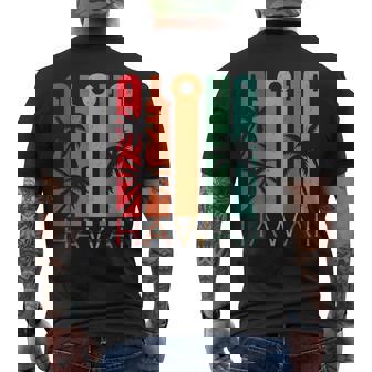 Aloha Hawaii Palm Tree Tropical Hawaiian Island Lover Surfer Men's Back Print T-Shirt | Mazezy