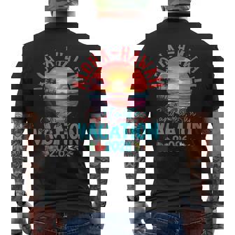 Aloha Hawaii Vacation 2026 Souvenir Matching Family Group Tank Top Men's Back Print T-Shirt | Mazezy