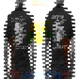 Amalfi Coast Lemon Sorbet Italian Summer Men's Back Print T-Shirt | Mazezy