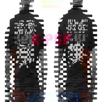 Amante De Kpop Música Popilueta Chica Bailando Camiseta Hombre Estampado Espalda - Regaloses