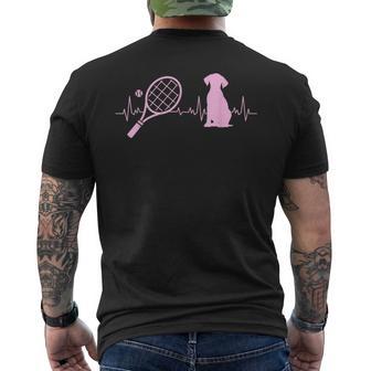 Amante Dei Cani Giocatore Di Tennis Allenatore Caneport Tennis Cane T-shirt da uomo con stampa posteriore - Novitaregali