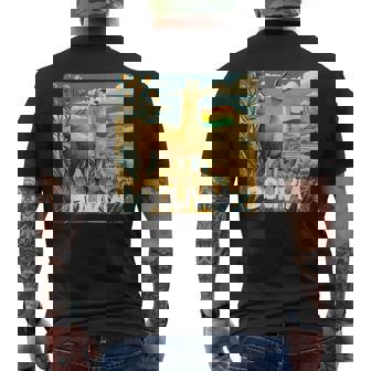 Amazing Bolivia Nature Graphic For Llamas Lovers Men's Back Print T-Shirt | Mazezy