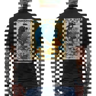 Amazing South Carolina Graphic With Nice Bird Look Men's Back Print T-Shirt | Mazezy