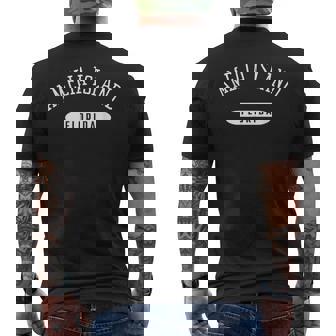 Amelia Island Shirt Classic Style Amelia Island Florida FL Men's Back Print T-Shirt | Mazezy